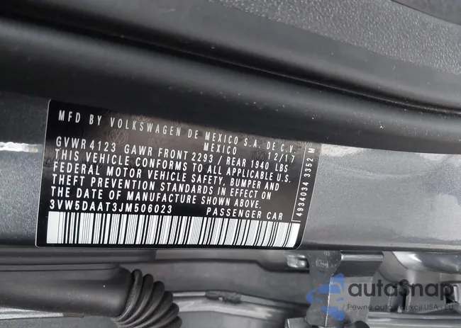 3VW5DAAT3JM506023: 42414886