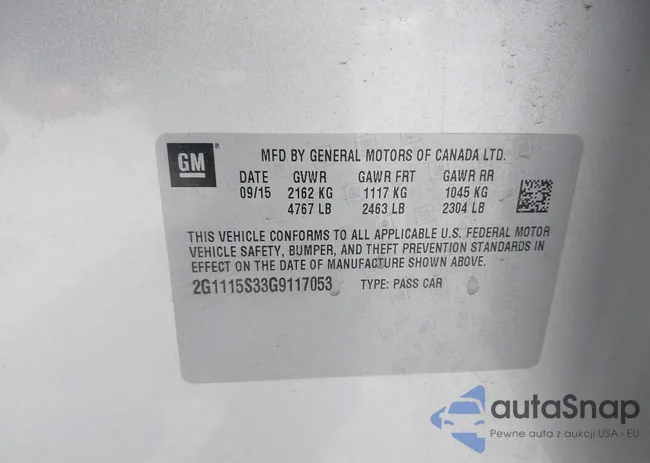 2G1115S33G9117053: 42414947