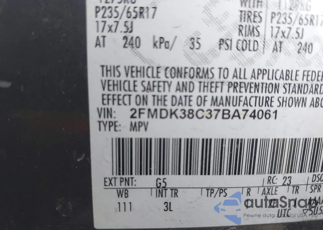 2FMDK38C37BA74061: 42415013