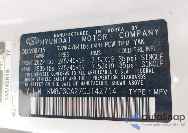 KM8J3CA27GU142714: 42415213