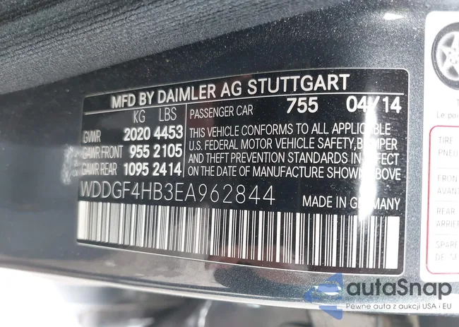 WDDGF4HB3EA962844: 42415315