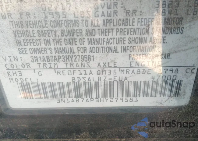 3N1AB7AP3HY279581: 42415333