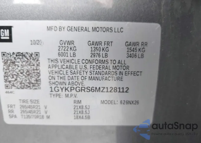 1GYKPGRS6MZ128112: 42415342