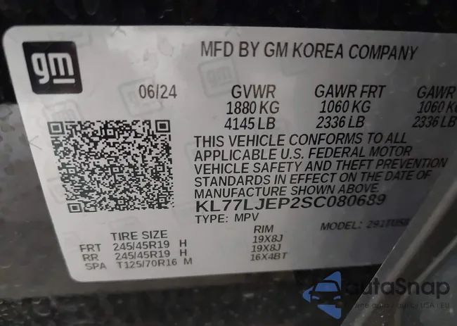 KL77LJEP2SC080689: 42414557