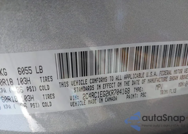 2C4RC1EG2KR704168: 42414561