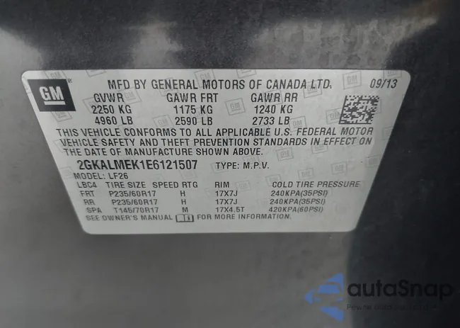 2GKALMEK1E6121507: 42414585