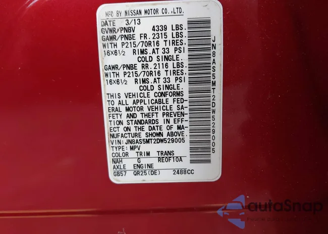 JN8AS5MT2DW529005: 42414686