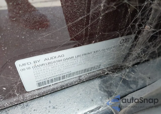 WAU8DAF85KN004784: 42414695