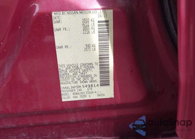 1N4AL3AP3DN549814: 42415876