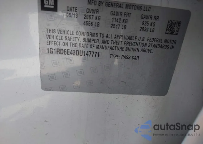 1G1RD6E43DU147771: 42415931