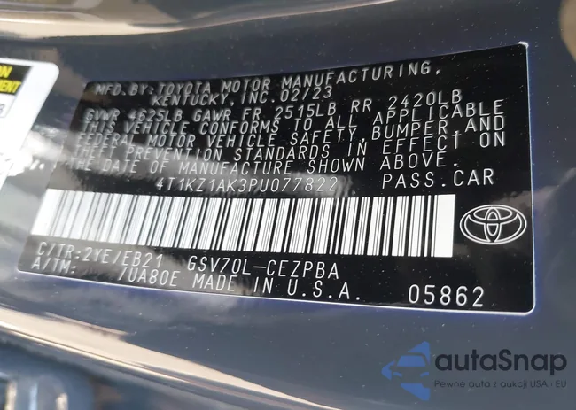 4T1KZ1AK3PU077822: 42416096