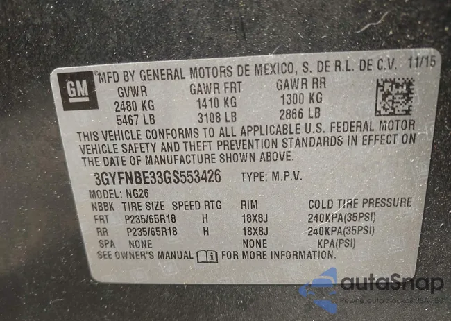 3GYFNBE33GS553426: 42416200