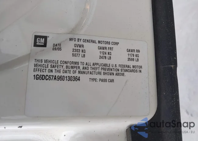 1G6DC67A960130364: 42415734