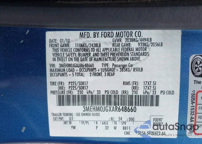 3MEHM0JGXAR648660: 42415832