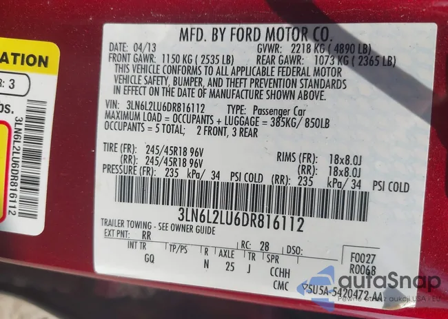 3LN6L2LU6DR816112: 42416946