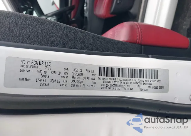 1C4SDHCT8FC931189: 42416980