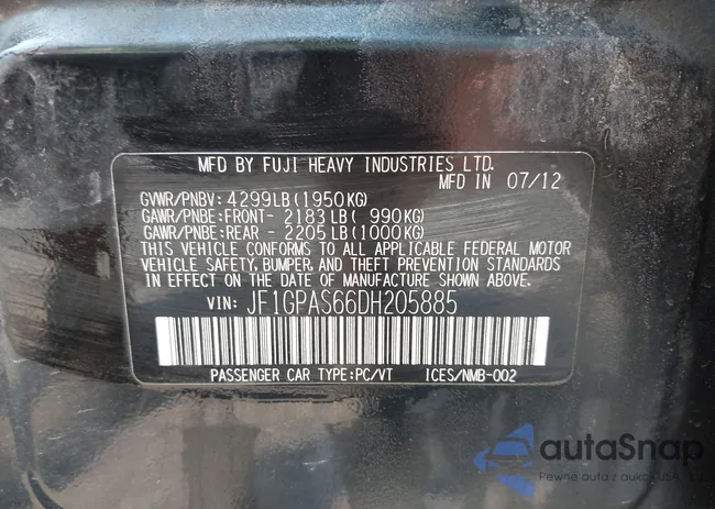 JF1GPAS66DH205885: 42417063