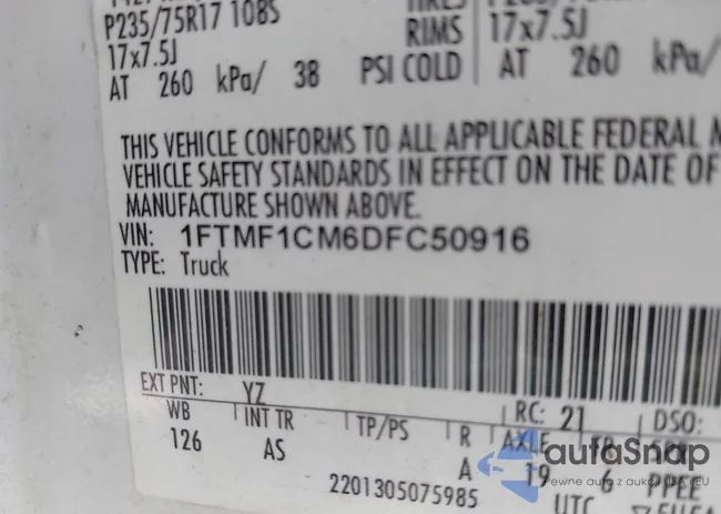 1FTMF1CM6DFC50916: 42417092