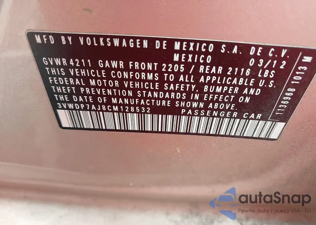 3VWDP7AJ8CM128532: 42417115