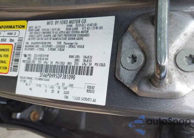 3FA6P0H95DR381090: 42417140