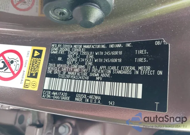 5TDZZRFH5KS349248: 42417153