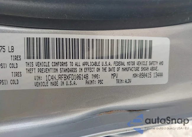 1C4NJRFBXFD106148: 42417187