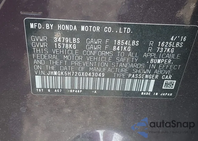 JHMGK5H72GX043049: 42417251