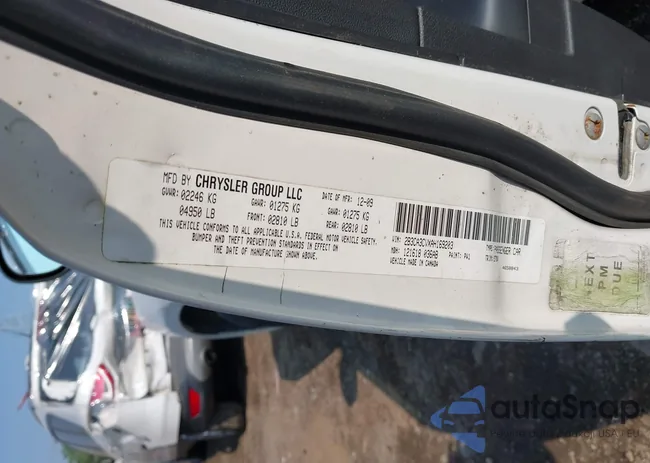 2B3CA3CVXAH169203: 42417260