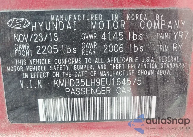 KMHD35LH9EU164575: 42417291