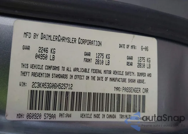 2C3KA53G06H525712: 42417329