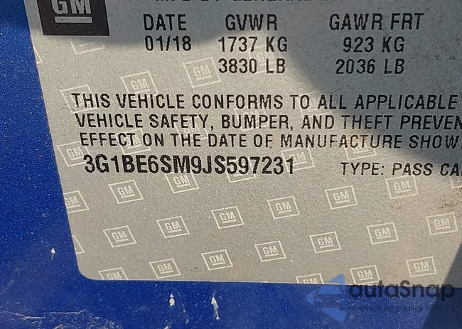 3G1BE6SM9JS597231: 42417367