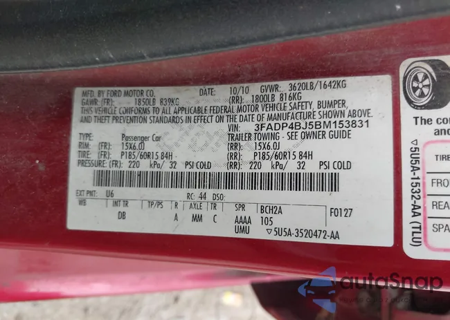 3FADP4BJ5BM153831: 42416466