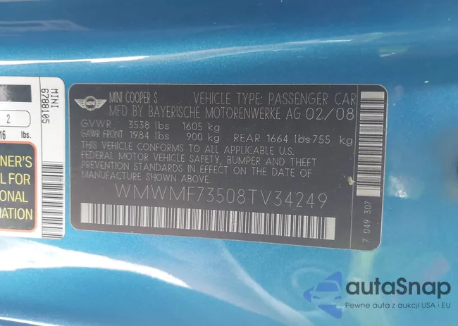 WMWMF73508TV34249: 42416593