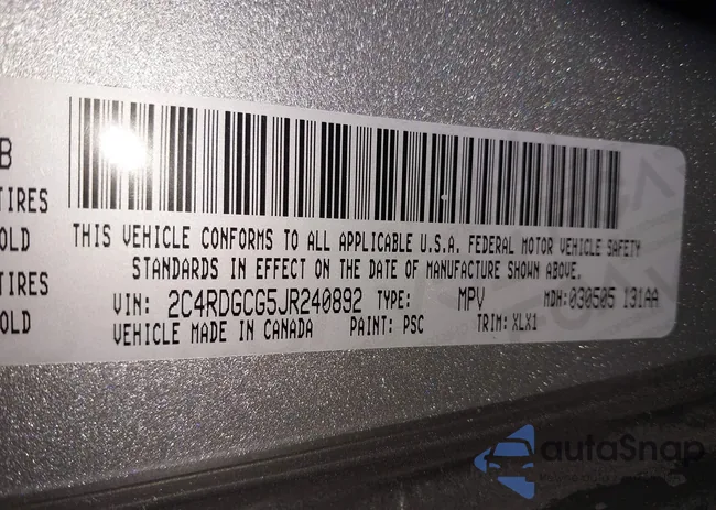 2C4RDGCG5JR240892: 42416676