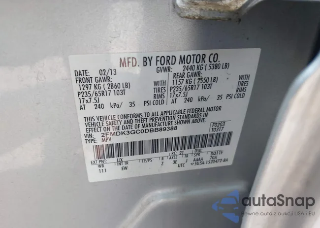 2FMDK3GC0DBB89388: 42416750