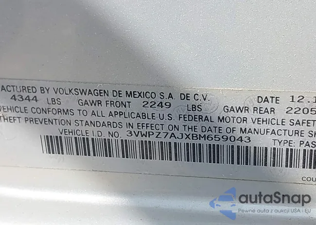 3VWPZ7AJXBM659043: 42416779