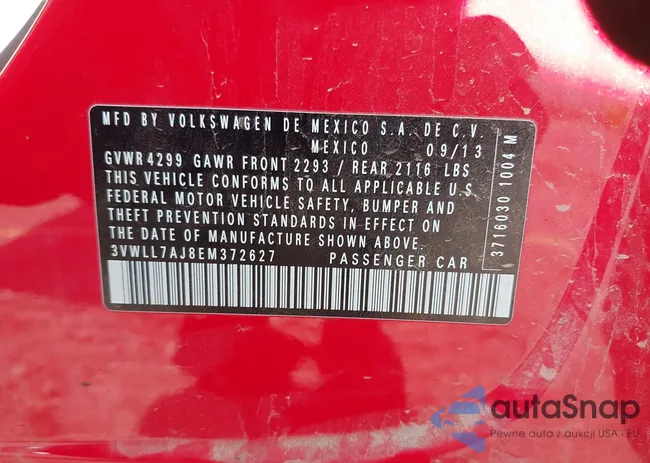 3VWLL7AJ8EM372627: 42418054