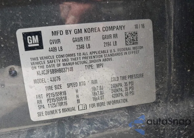 KL4CJFSB9HB037148: 42418074