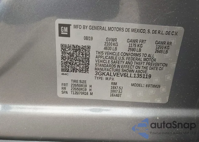 3GKALVEV6LL135119: 42418154