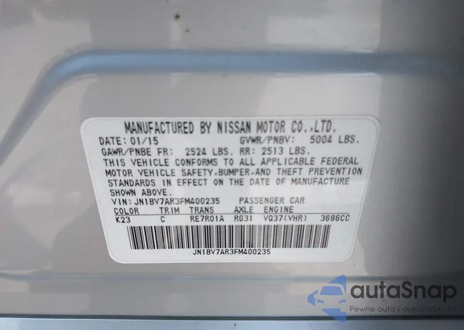 JN1BV7AR3FM400235: 42418176