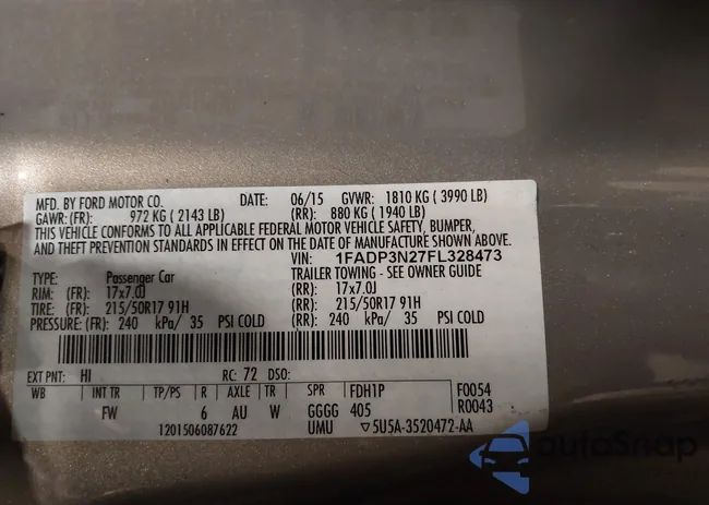 1FADP3N27FL328473: 42417781