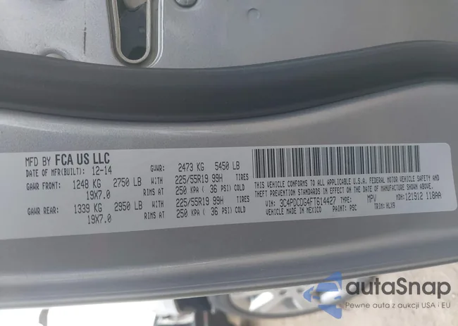 3C4PDCDG4FT614427: 42418946