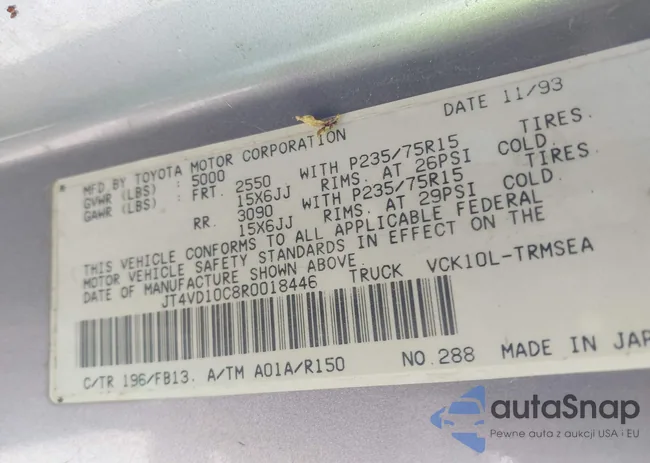 JT4VD10C8R0018446: 42419359