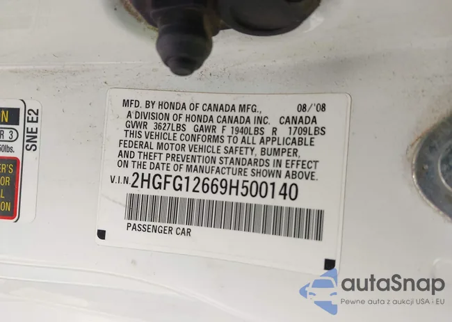 2HGFG12669H500140: 42419365