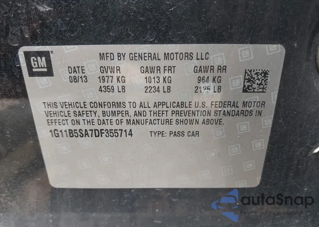 1G11B5SA7DF355714: 42419378