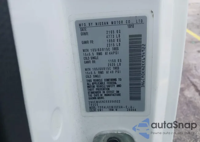 3N6CM0KN2KK694922: 42419432