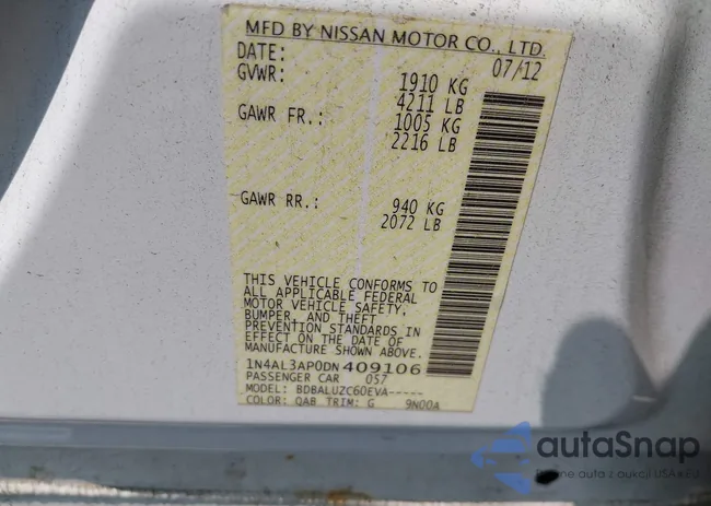 1N4AL3AP0DN409106: 42419443