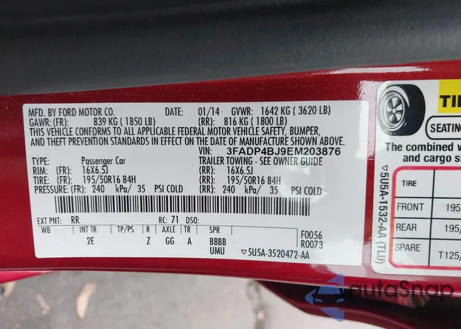 3FADP4BJ9EM203876: 42418668