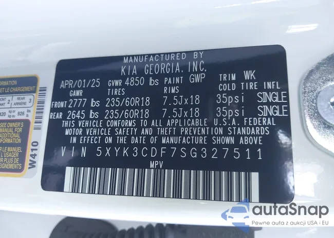 5XYK3CDF7SG327511: 42418754