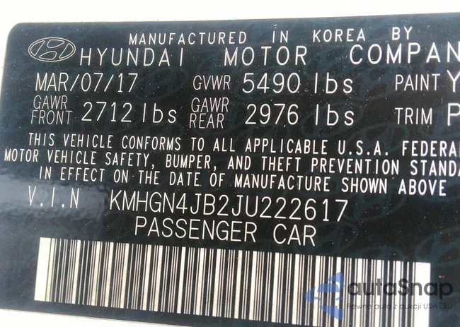 KMHGN4JB2JU222617: 42419952